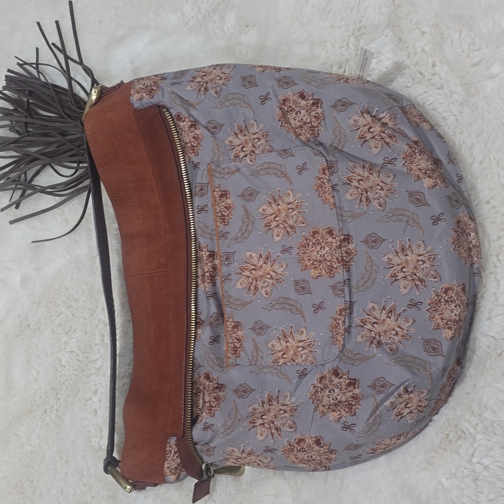 HOBO Gardner Leather Tassel Hobo Bag - Picture 6 of 10